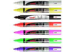Krijtstift Uni-ball chalk rond 1.8-2.5mm lichtblauw