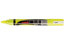 Krijtstift Uni-ball chalk rond 1.8-2.5mm fluor geel