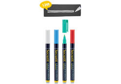 Krijtstift Securit SMA-100 rond ass 1-2mm blister à 4st
