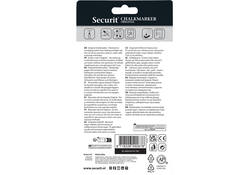 Krijtstift Securit SMA-100 rond ass 1-2mm blister à 4st