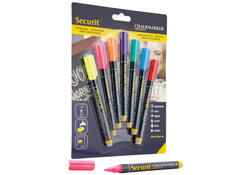 Krijtstift Securit SMA-100 rond ass 1-2mm blister à 7st