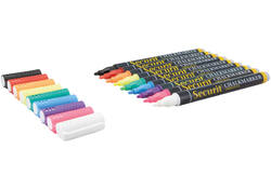 Krijtstift Securit SMA-100 rond ass 1-2mm blister à 7st