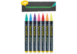 Krijtstift Securit SMA-100 rond ass 1-2mm blister à 7st