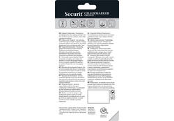 Krijtstift Securit SMA-510 schuin wit 2-6mm blister à 2st