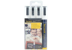 Krijtstift Securit SMA-510 schuin wit 2-6mm blister à 4st