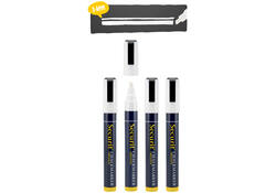 Krijtstift Securit SMA-510 schuin wit 2-6mm blister à 4st