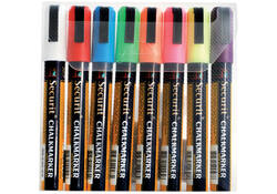 Krijtstift Securit SMA-510 schuin ass 2-6mm blister à 8st