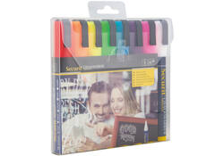 Krijtstift Securit SMA-510 schuin ass 2-6mm blister à 8st