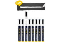 Krijtstift Securit SMA-510 schuin wit 2-6mm blister à 8st