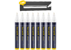 Krijtstift Securit SMA-510 schuin wit 2-6mm blister à 8st