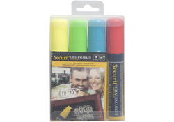 Krijtstift Securit SMA-720 blok ass 7-15mm blister à 4st