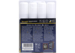 Krijtstift Securit SMA-720 blok wit 7-15mm blister à 4st