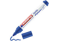 Viltstift edding 4500 textiel rond 2-3mm blauw