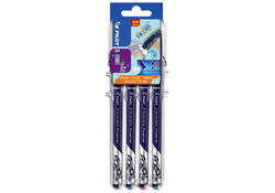 Fineliner Pilot friXion fijn assorti etui à 4 stuks