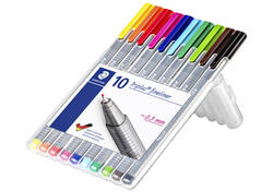 Fineliner Staedtler Triplus 334 assorti 0.3mm 10 stuks