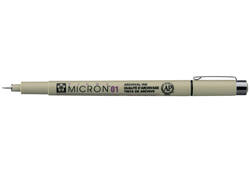 Fineliner Sakura pigma micron zwart 0.25mm