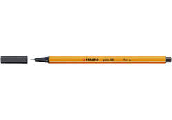 Fineliner STABILO point 88/97 fijn diepkoud grijs