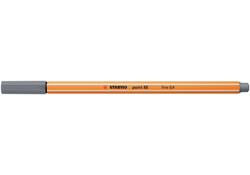 Fineliner STABILO point 88/96 fijn donkergrijs