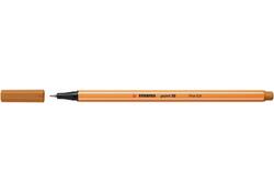 Fineliner STABILO point 88/89 fijn donker oker