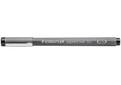 Fineliner Staedtler Pigment 308 zwart 0.5mm