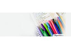 Fineliner Paper Mate Flair Original medium blauw valuepack à 36 stuks
