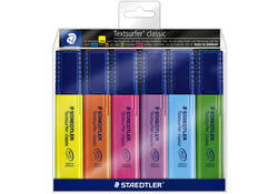 Markeerstift Staedtler 364 Textsurfer assorti 6stuks