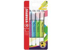 Markeerstift STABILO Swing cool 275/4 assorti etui à 4 stuks