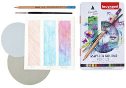 Kleurpotloden Bruynzeel aquarel Expression blik à 12 stuks assorti