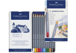 Kleurpotloden Faber-Castell Goldfaber aquarel assorti blik à 12 stuks