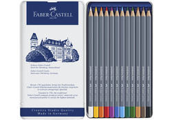 Kleurpotloden Faber-Castell Goldfaber aquarel assorti blik à 12 stuks
