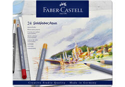 Kleurpotloden Faber-Castell Goldfaber aquarel assorti blik à 24 stuks