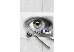 Potlood Faber-Castell 6 hardheden inclusief puntenslijper en gum