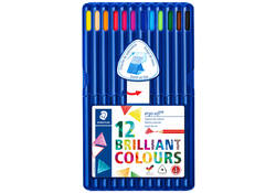 Kleurpotloden Staedtler Ergosoft driekantig 12stuks assorti