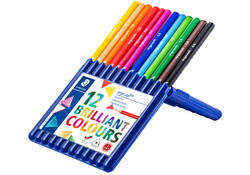 Kleurpotloden Staedtler Ergosoft driekantig 12stuks assorti
