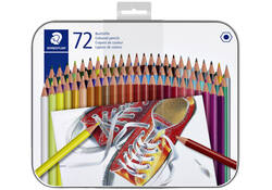 Kleurpotlood Staedtler 175 6kantig assorti blik à 72 kleuren