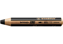 Kleurpotloden STABILO 880 woody 3 in 1 multitalent zwart
