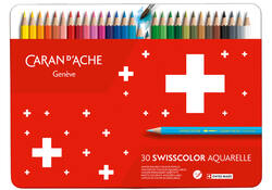 Kleurpotloden Caran d'Ache Swisscolor aquarel 30stuks ass.