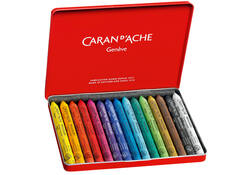 Waskrijt Caran d'Ache neocolor-I 15stuks assorti