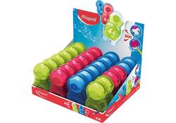 Puntenslijper Maped Loopy 1gaats met gum display á 24 stuks assorti