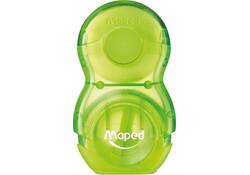 Puntenslijper Maped Loopy 1gaats met gum display á 24 stuks assorti