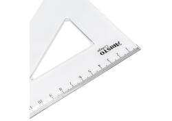 Driehoek Aristo 23620 200mm 30/60graden transparant