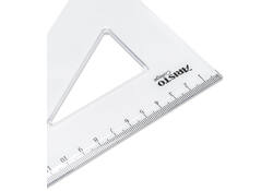 Driehoek Aristo 23620 200mm 30/60graden transparant