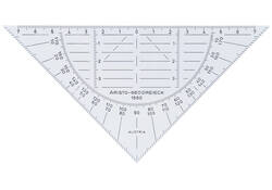 Geodriehoek Aristo 1550 160mm flexibel transparant