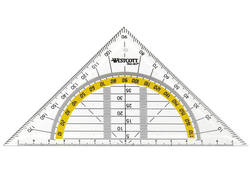 Geodriehoek Westcott 14cm transparant