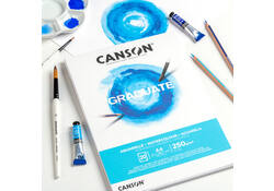 Aquarelblok Canson Graduate A5 250gr 20vel