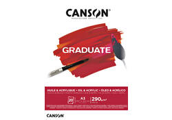 Olie Acrylblok Canson Graduate A3 290gr 20vel