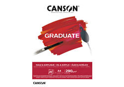 Olie Acrylblok Canson Graduate A4 290gr 20vel