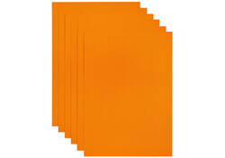 Kopieerpapier Papicolor A4 200gr 6vel oranje