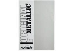 Kopieerpapier Papicolor A4 120gr 6vel metallic zilver