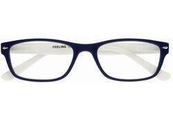 Leesbril I Need You +3.00 dpt Feeling blauw-wit